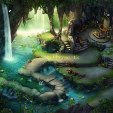 传奇地图素材：KK62花果山水帘洞