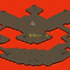 传奇地图素材：FF86熔岩地狱